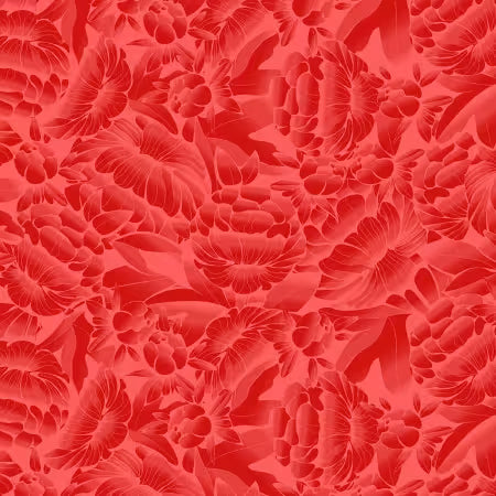 Blank Quilting ~ Cherry red Ombre Floral 118in WIDEBACK: # BQ4895-88
