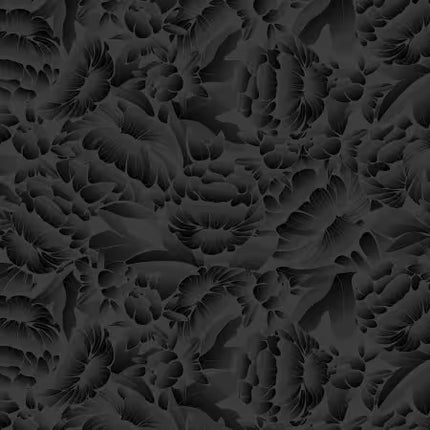 Blank Quilting ~ Charcoal Ombre Floral 118in WIDEBACK:  # BQ4895-99