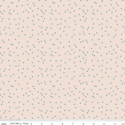 Riley Blake Farmer's Daughter Circles Background Raindrop - C17181-RAINDROP