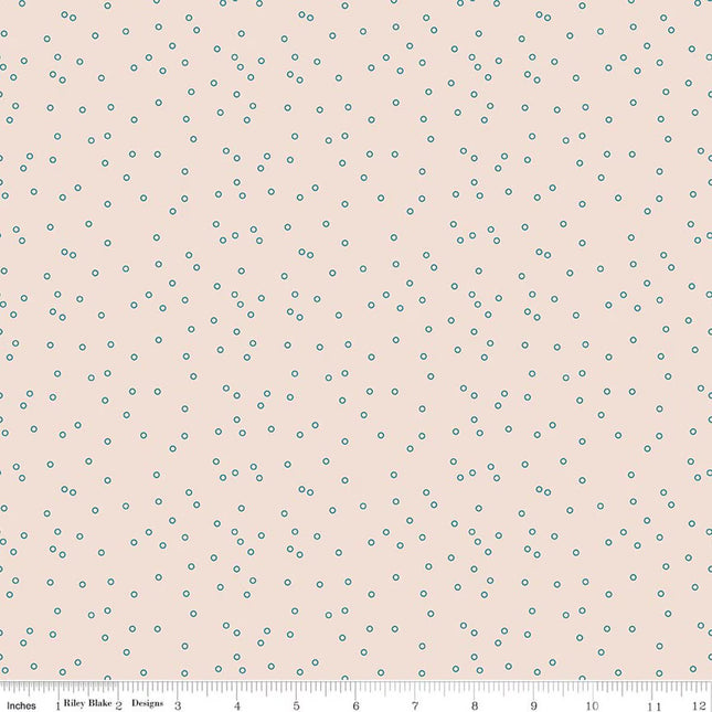 Riley Blake Farmer's Daughter Circles Background Raindrop - C17181-RAINDROP
