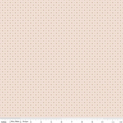 Riley Blake Farmer's Daughter Calico Background Maple -  C17185-MAPLE