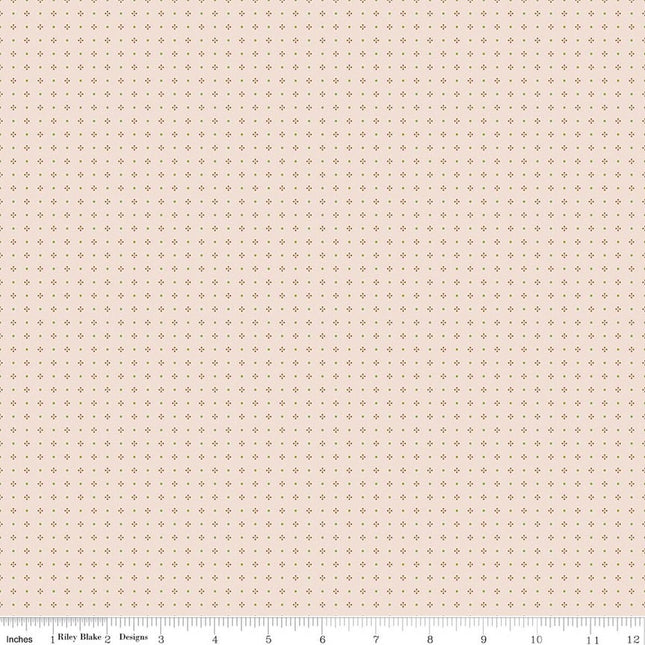 Riley Blake Farmer's Daughter Calico Background Maple -  C17185-MAPLE