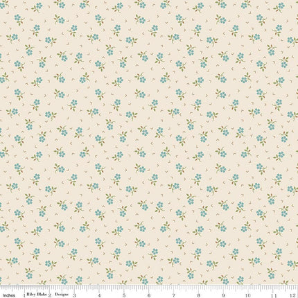 Riley Blake Lori Holt Baked With Love Thankful Wedgewood SKU: C17796-WEDGEWOOD