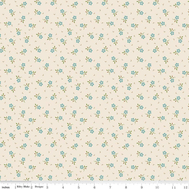 Riley Blake Lori Holt Baked With Love Thankful Wedgewood SKU: C17796-WEDGEWOOD