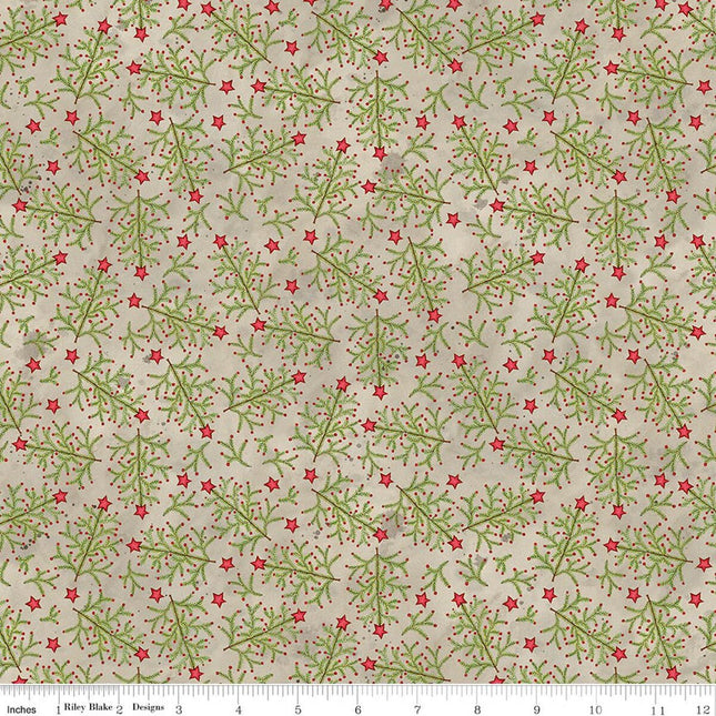 Riley Blake Northern Christmas Whimsical Trees Neutral SKU: C17832-NEUTRAL