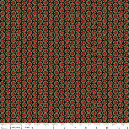 Riley Blake Northern Christmas Stars Black SKU: C17834-BLACK