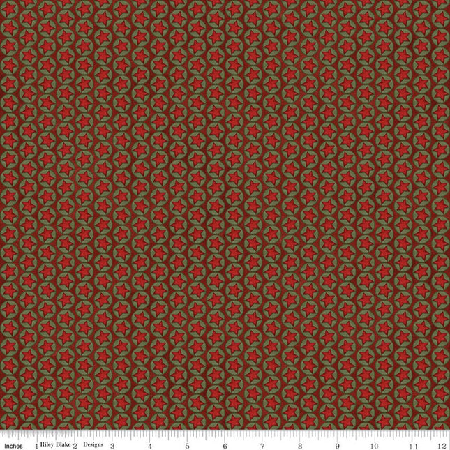 Riley Blake Northern Christmas Stars Red SKU: C17834-RED