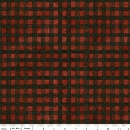 Riley Blake Northern Christmas Buffalo Check Red SKU: C17835-RED