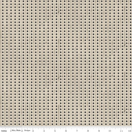 Riley Blake Northern Christmas Star Stripes Neutral SKU: C17836-NEUTRAL