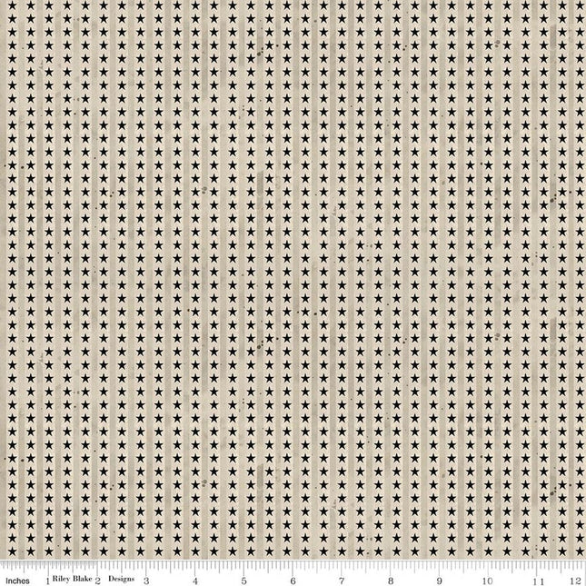Riley Blake Northern Christmas Star Stripes Neutral SKU: C17836-NEUTRAL