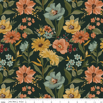 Riley Blake Worth Repeating Main Dark Green: C18260-DKGREEN