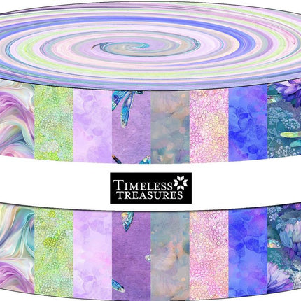 Timeless Treasures Dragon Mist - 40 PC STRIP ROLL - CPSTRIP40-CD  MIST