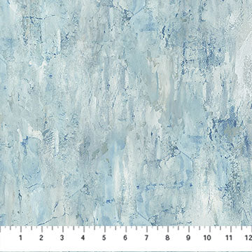 Northcott Poppy Meadows ~ Wash Texture Blue: DP29091-42