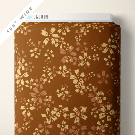 Cloud9 Eventide ~ 227887 Wildflower 108" WIDE BACKING - Mustard
