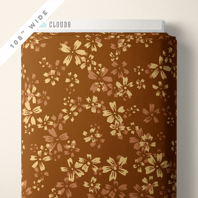 Cloud9 Eventide ~ 227887 Wildflower 108" WIDE BACKING - Mustard