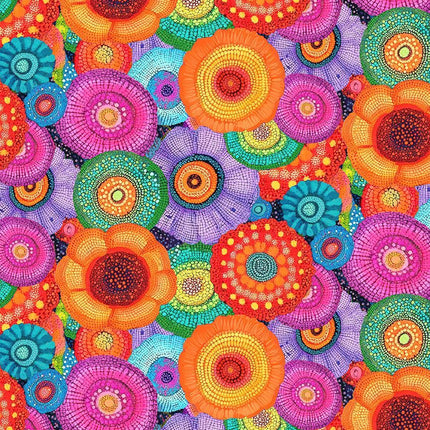 Timeless Treasures  MULTI FLORAL FLEUR-CD4431  MULTI