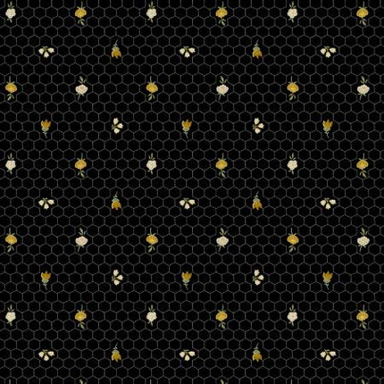 Alexandra Black Honeycomb w/Metallic # 53705M-3