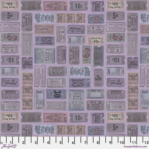 Free Spirit Tim Holtz Purple Palette Tickets ~ PWTH302.PURPLE