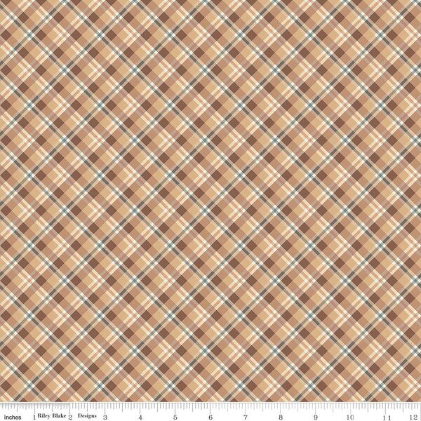 Riley Blake Evening on the Prairie - Plaid Sienna C16745-SIENNA