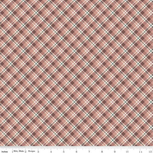 Riley Blake Evening on the Prairie - Prairie Plaid Dusty Rose C16745-DUSTYROSE