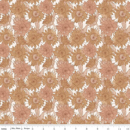 Riley Blake Evening on the Prairie - Sunflower Sienna C16741-SIENNA