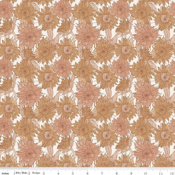 Riley Blake Evening on the Prairie - Sunflower Sienna C16741-SIENNA