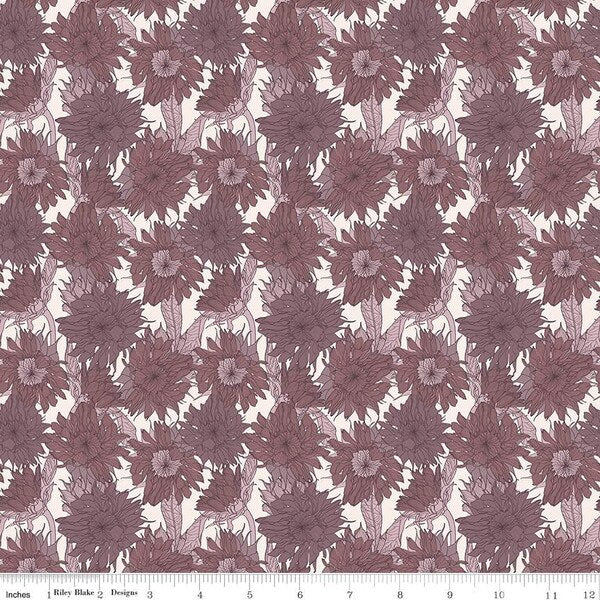 Riley Blake Evening on the Prairie - Sunflower Grape C16741-GRAPE