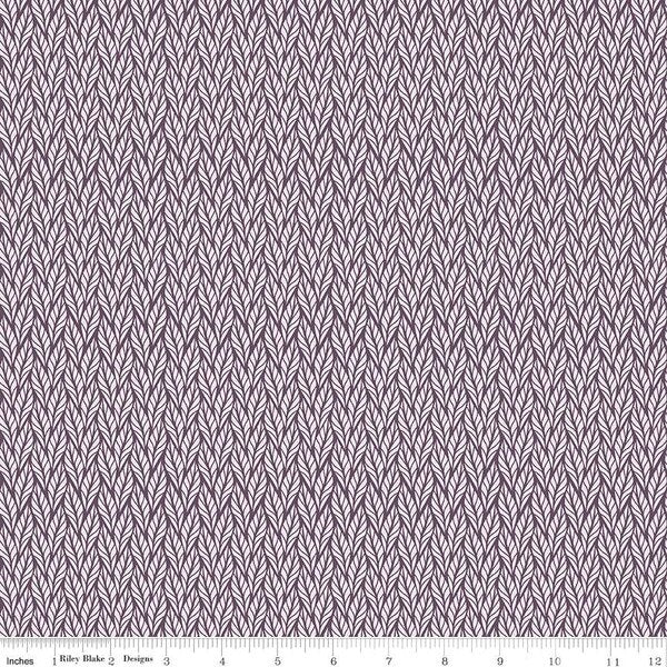 Riley Blake Evening on the Prairie - Geo Leaves Purple C16750-PURPLE