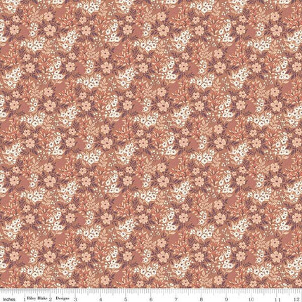 Riley Blake Evening on the Prairie - Ditsy Floral Umber C16747-UMBER