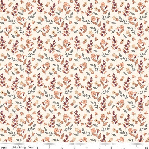Riley Blake Evening on the Prairie - Autumn Floral Cream C16746-CREAM