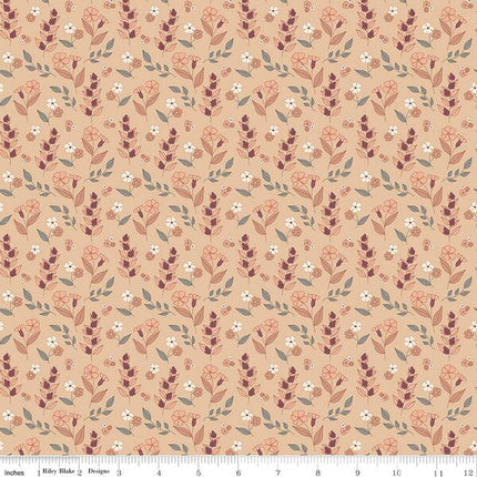 Riley Blake Evening on the Prairie - Autumn Floral Beige C16746-BEIGE