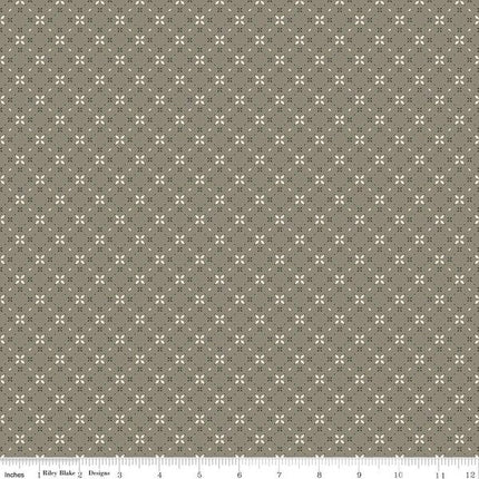 Riley Blake Evening on the Prairie - Geo Floral Green C16749-GREEN
