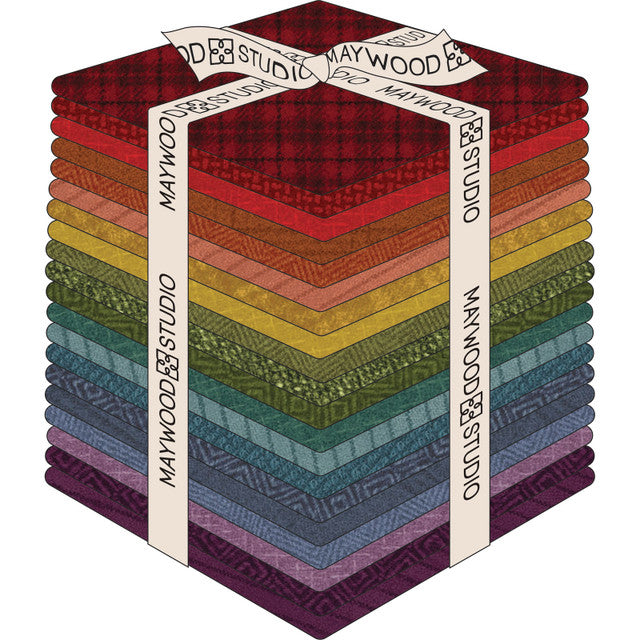 Maywood Woolie Flannel Colors Fat Quarter Bundle - 20 PCs FQ-MASWOF-COL