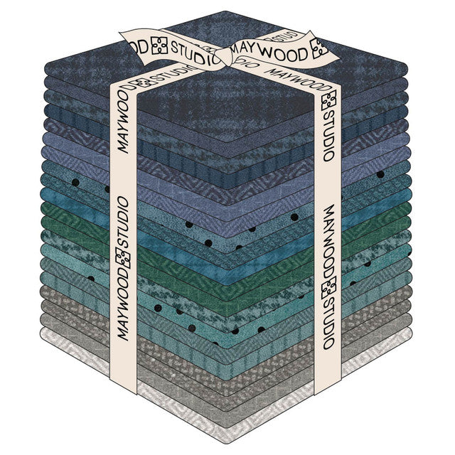 Maywood Woolies Flannel Fat Quarter Bundle Stormy Seas 20 pc - FQ-MASWOF-STS