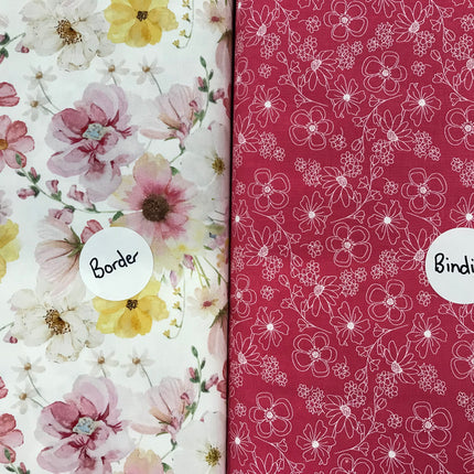 Floral: Stars in My Garden Sew Along Border & Binding