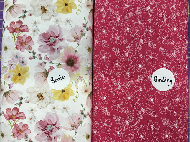 Floral: Stars in My Garden Sew Along Border & Binding