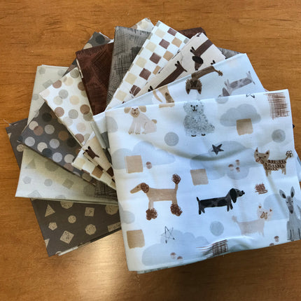 Camelot Pawsitively Adorable 10 pc FAT QUARTER BUNDLE