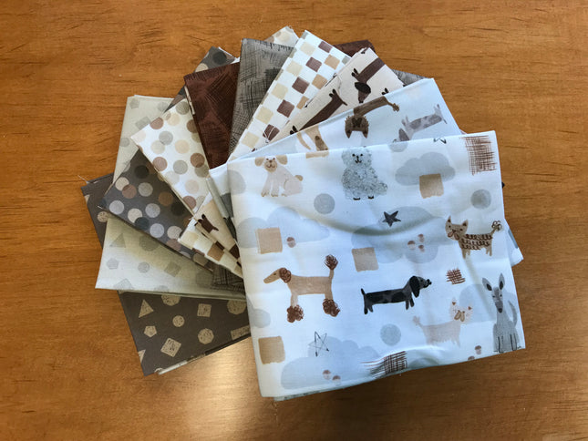Camelot Pawsitively Adorable 10 pc FAT QUARTER BUNDLE