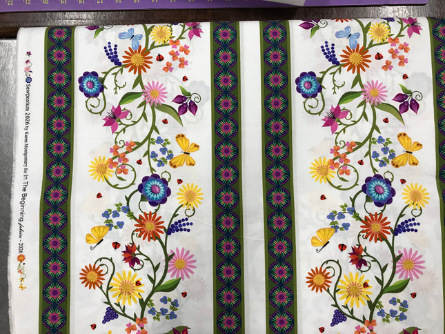 In The Beginning Sewposium 2026 Fabric ~ Gypsy: 265SEW-02 white
