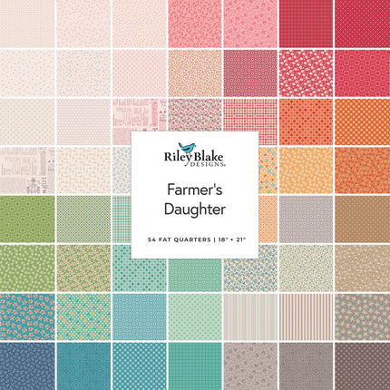 Riley Blake Farmer's Daughter Fat Quarter Bundle - 54 PCS ~ FQ-17160-54