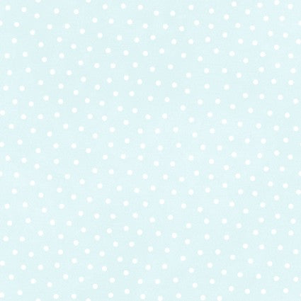 Maywood  Little Lambies Woolies Flannel Polka Dots ~ Light Aqua/White: MASF18506-QW