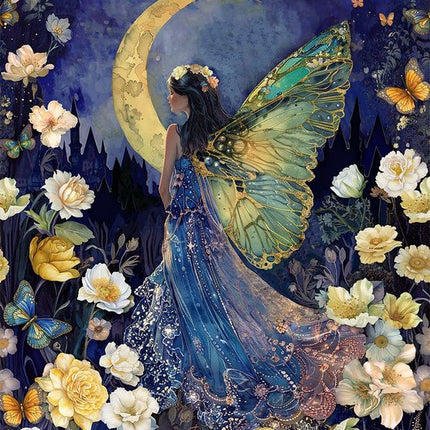 Timeless Treasures LUMIERE FAIRY PANEL 24" PANEL-CD4350  MULTI