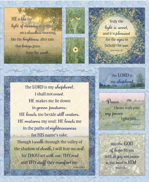Timeless Treasures GREEN PASTURE PANEL 36" PANELJT-CD4389  PASTURE