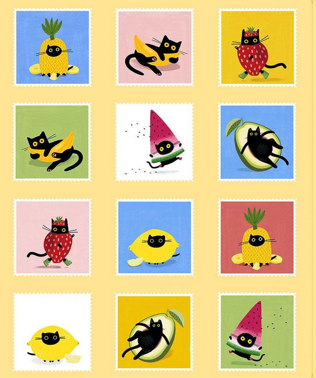 dear STELLA Furruit Cocktail 36" WIDE Panel