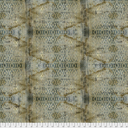 Free Spirit Tim  Holtz Stained Damask ~ Neutral Abandoned PWTH133.NEUTRAL
