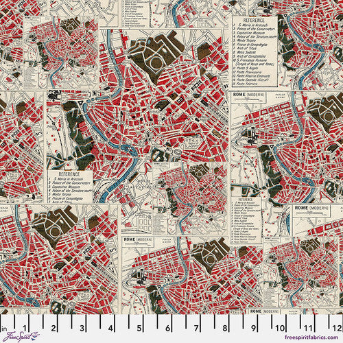 Free Spirit Tim Holtz Palette Collection - Red Map PWTH223.RED