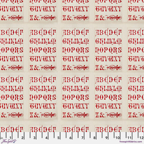 Free Spirit Tim Holtz Palette Collection- Red Typography PWTH224.RED