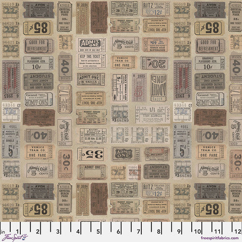 Free Spirit Tim Holtz Palette Collection: Neutral Tickets PWTH252.NEUTRAL