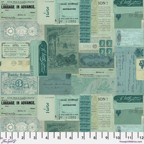 Free Spirit Tim Holtz Palette Collection: Teal Ephemera PWTH275.TEAL