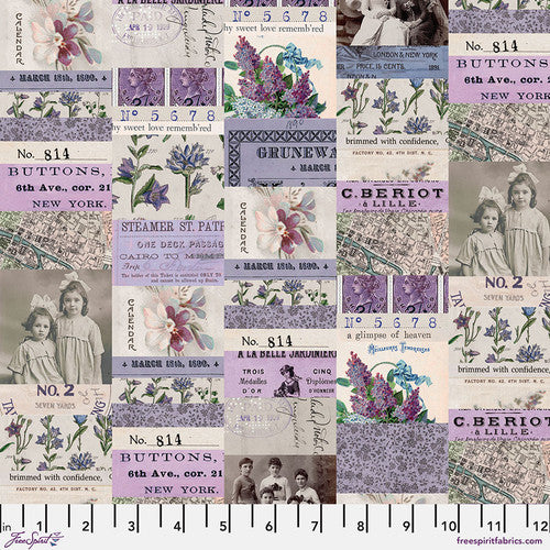 Free Spirit Tim Holtz Purple Palette ~ Collage PWTH300.PURPLE
